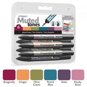 Promarker Set 6 rotuladores Tonos Apagados