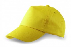 CAJA 100 GORRAS Algodón Baseball vi1075 - Amarillo