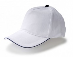 Gorra de algodón con perfil azul Vi1476.4