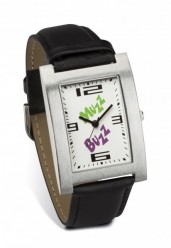 Reloj pulsera rectangular con correa piel VI-D2596