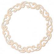 Circulo Decorativo de Madera Stamperia KLS195