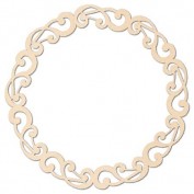 Circulo Decorativo de Madera Stamperia KLS195