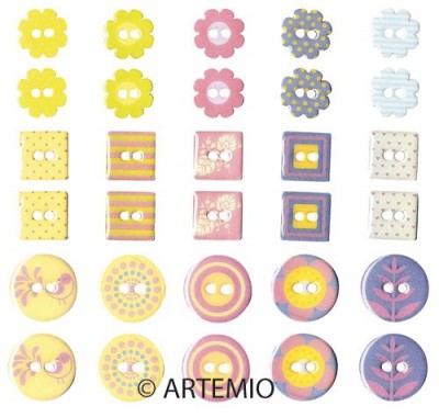 Botones de resina  Artemio 11006111
