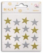 Stickers Estrellas Purpurina Navidad Toga sto132